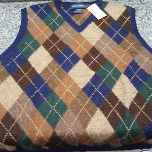 Vintage men's Ralph Lauren argyle Alpaca vest